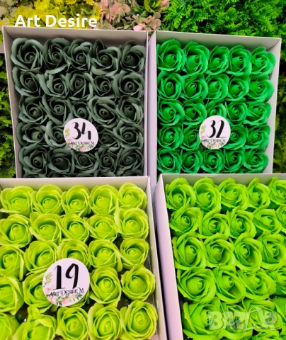 Сапунени рози , снимка 13 - Изкуствени цветя - 46398453