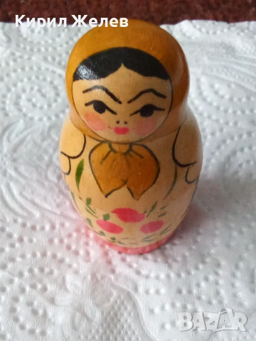 Руска матрьошка дървена играчка 53830, снимка 2 - Антикварни и старинни предмети - 53480632