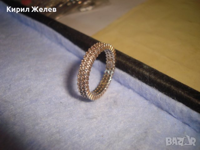 СКЪПОЦЕНЕН ДИЗАЙНЕРСКИ СРЕБЪРЕН ФЕШЪН АРТ ПРЪСТЕН СРЕБРО 925 ХАЛКА с ЦИРКОНИ ЮВЕЛИРНА РАБОТА 27534, снимка 14 - Пръстени - 36866802