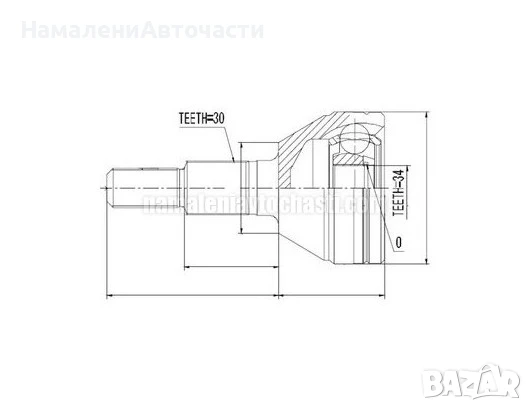 Предно външно каре 93743417 NPZDW006 Chevrolet Opel, снимка 2 - Части - 51168474