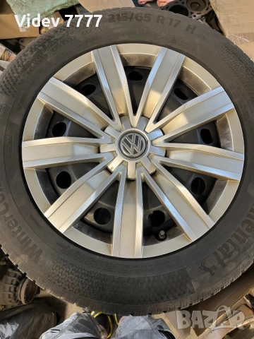 Оригинални джанти за Vw със зимни гуми Continental 215/65/R17