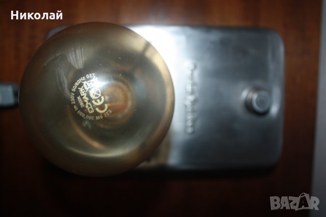 Лампа, направена от стар спиртник !!!, снимка 4 - Настолни лампи - 27115106