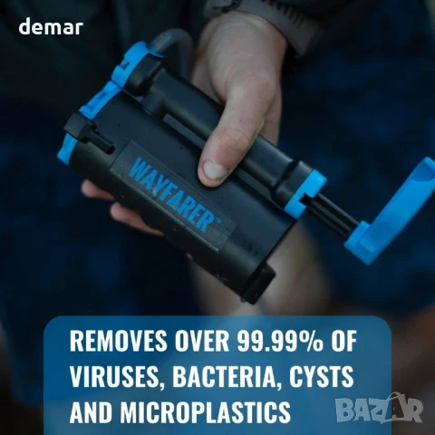 Преносим пречиствател за вода LifeSaver Wayfarer - лек, компактен, ръчен - пречиства 5000 литра, снимка 3 - Къмпинг мебели - 50446540