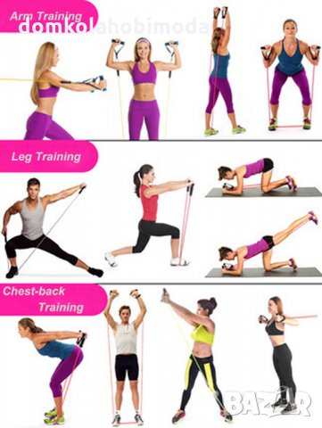 Тренировъчен комплект ластици 3бр, снимка 2 - Фитнес уреди - 28289918