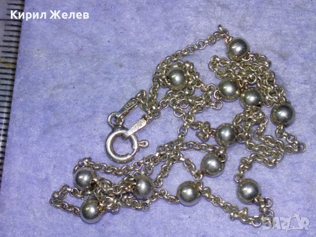 ПОСРЕБРЕНО ИТАЛИАНСКО НЕЖНО ФЕШЪН АРТ КОЛИЕ от БЛАГОРОДНА НЕРЪЖДАЕМА СТОМАНА 40233, снимка 13 - Колиета, медальони, синджири - 43225098