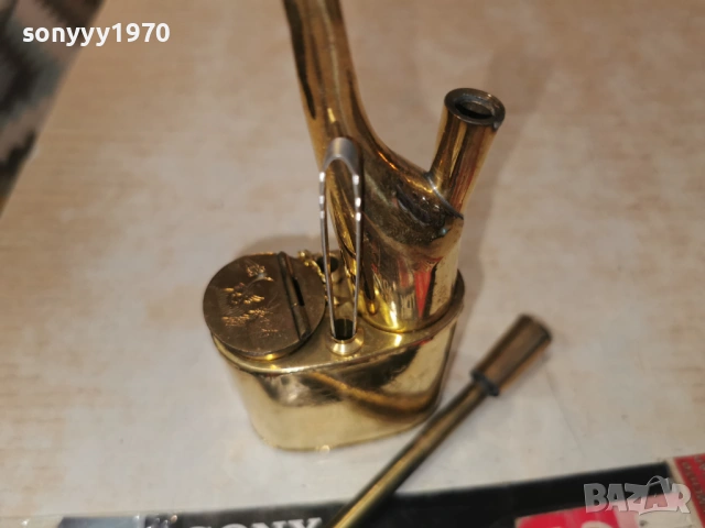 лула мед/месинг/златен цвят 0802261532, снимка 10 - Антикварни и старинни предмети - 53402431