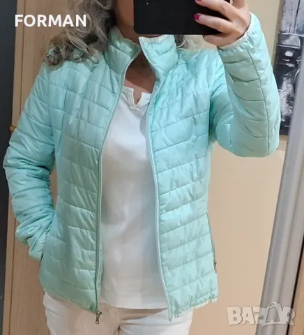 Преходно яке в цвят мента , снимка 4 - Якета - 49592426