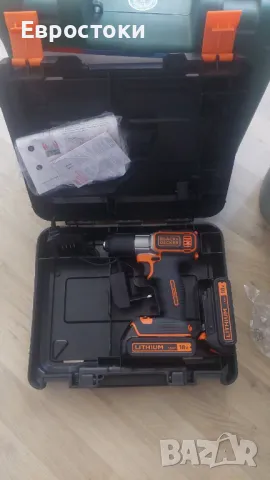 BLACK+DEKKER ASD184KB-KV Акумулаторна бормашина/винтоверт, 18V/1,5 Ah, с 1 батерия, зарядно, снимка 6 - Винтоверти - 47565825