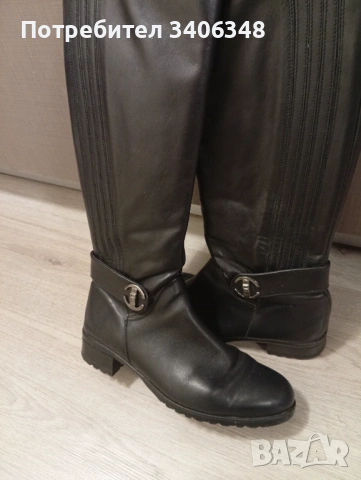 Ботуши естествена кожа, номер 38.