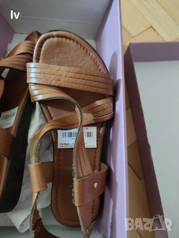 Дамски сандали от естествена кожа DERIMOD , снимка 6 - Сандали - 37258468