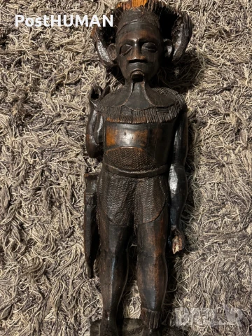 Африканска статуетка, снимка 8 - Статуетки - 51072500