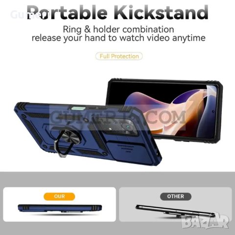 Хибриден Кейс с Капак и Ринг за Xiaomi Redmi Note 11 Pro 5G, снимка 4 - Калъфи, кейсове - 43971791