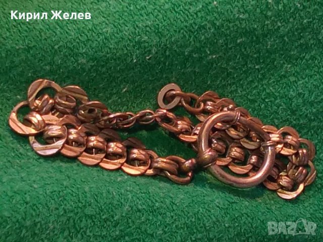 Старинен ДЕБЕЛО ПОЗЛАТЕН МЕДЕН КЮСТЕК За ДЖОБЕН ЧАСОВНИК с МАРКИРАНА ПОЗЛАТА DOUBLE ДУБЛЕ 31853, снимка 6 - Антикварни и старинни предмети - 47111721