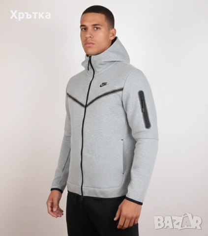 Nike Tech Fleece Windrunner - Оригинално мъжко горнище размер M, снимка 2 - Спортни дрехи, екипи - 53462846