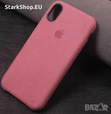 ЛУКС оригинален iPhone Алкантара калъф case X XS MAX 7 8 Plus 6 6s, снимка 6 - Аксесоари за Apple - 27898945