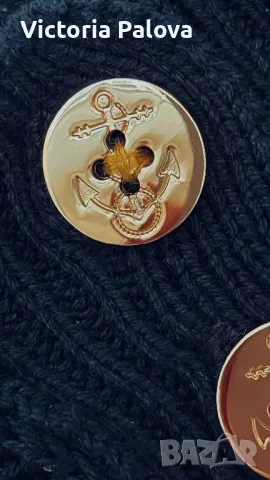 Маркова блуза златни копчета RALPH LAUREN оригинал, снимка 5 - Блузи с дълъг ръкав и пуловери - 49048831