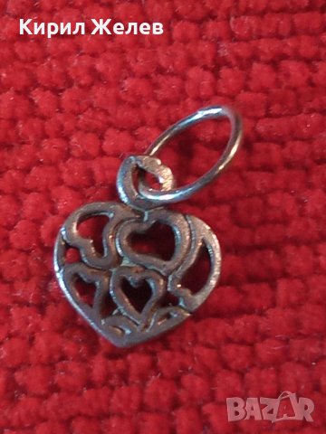 СЪРЦЕВИДНО СРЕБЪРНО РОМАНТИЧНО АЖУРНО АРТ МЕДАЛЬОНЧЕ СРЕБРО 925 ФЕШЪН ПЕНДАНТ 38286, снимка 12 - Колиета, медальони, синджири - 40938964