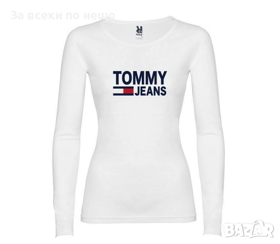 Tommy Hilfiger Дамска Бяла Блуза С Дълъг Ръкав - Налични Различни Модели Код LFS648, снимка 4 - Блузи с дълъг ръкав и пуловери - 51625257
