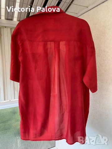 Копринена риза PURE SILK, снимка 5 - Ризи - 37956321