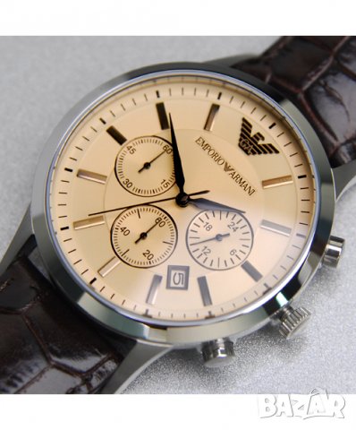 Мъжки часовник Emporio Armani AR2433 Renato Classic Black -50%, снимка 5 - Мъжки - 37793531