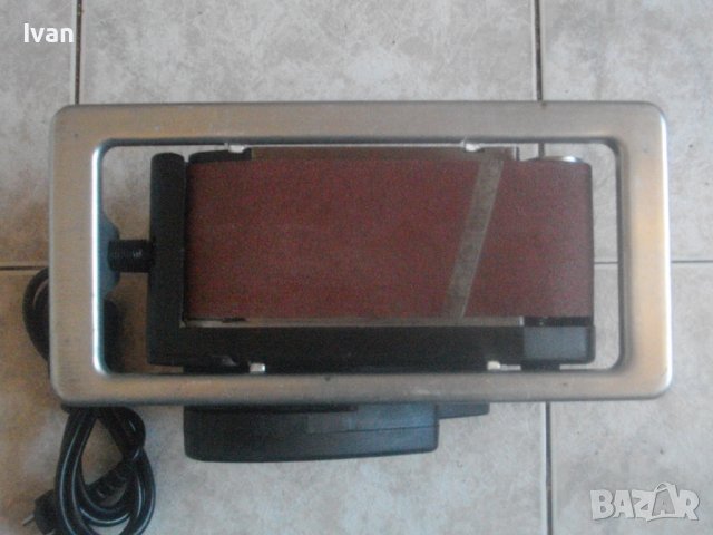 Професионален Холандски Лентов Шлайф Със Стойка За Обърнато Шлайфане-Като Нов-PRAXIS-720 Вата-200м/м, снимка 14 - Други инструменти - 36833520