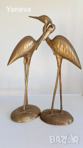 ​„Танцът на чаплите – символ на дълголетие, мир  благородство и семейно щастие., снимка 8 - Статуетки - 53114567