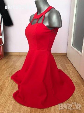 Червена рокля, снимка 3 - Рокли - 33041781