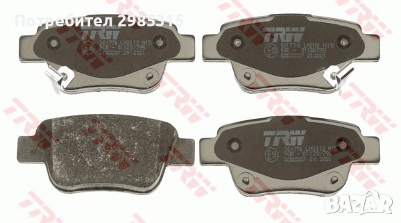 спирачни накладки Задни TOYOTA AVENSIS, COROLLA VERSO, PREVIA , снимка 3 - Части - 36819793