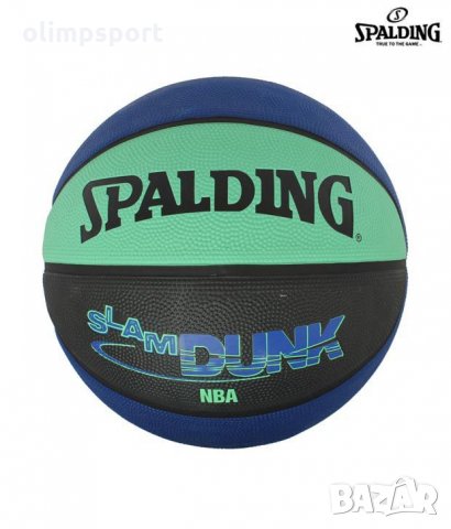 Баскетболна топка SPALDING Slam Dunk нова  Изработена от здрав гумен материал. Устойчива за игра на 