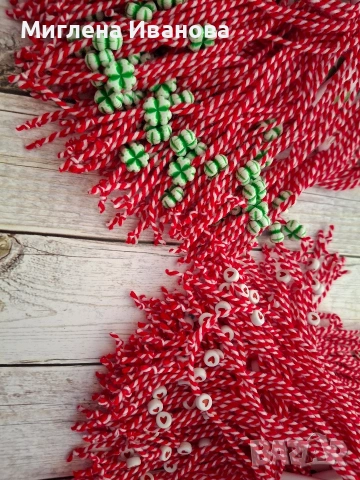 Мартеници десятки на едро и дребно , снимка 4 - Гривни - 31444047