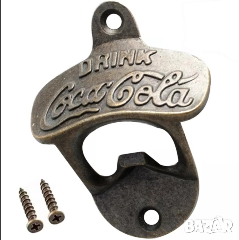 Метална отварачка за бира Coca Cola за стена бар бутилки Fanta Sprite капачки Drink напитки безалкох, снимка 2 - Други стоки за дома - 51883480