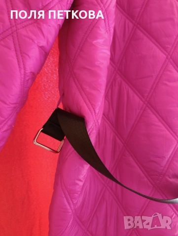 Цикламено дълго яке, снимка 4 - Якета - 53530304