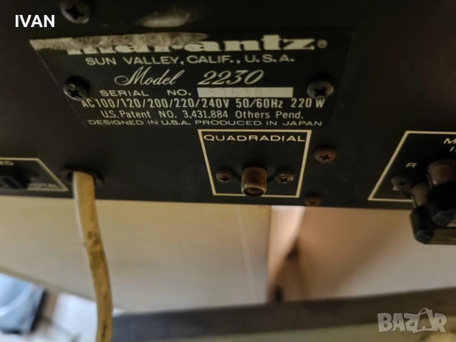 продавам Marantz 2230, снимка 5 - Ресийвъри, усилватели, смесителни пултове - 52893592