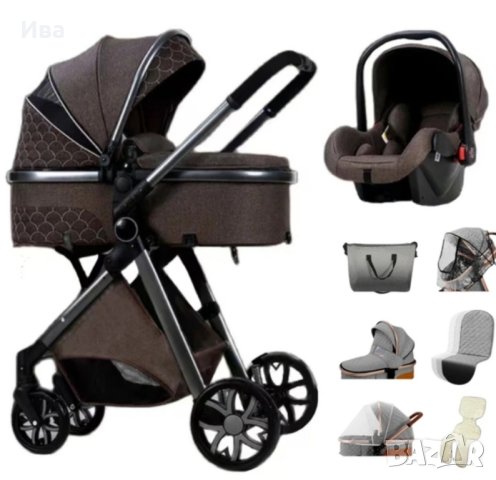 БЕЗПЛАТНА ДОСТАВКА Нова комбинирана бебешка количка , снимка 6 - Детски колички - 43183388