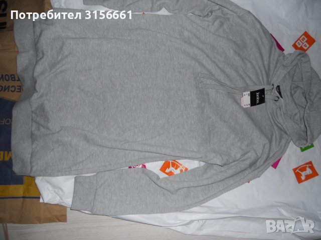 Чисто Нова Дамска Дълга Рокля Туника Спортна Блуза Суичър размери М Л ХЛ , снимка 4 - Спортни екипи - 40155787