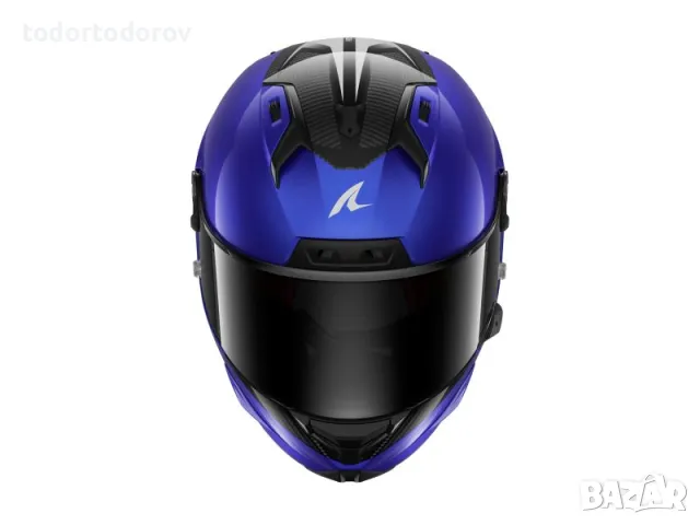 Мото Каска за мотор SHARK AERON GP BLANK SP BLUE Official FIM MotoGP, снимка 9 - Аксесоари и консумативи - 50381590
