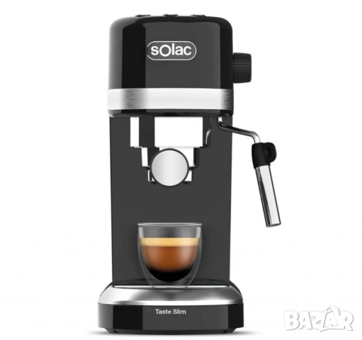 Машина за еспресо Solac Taste Slim Black CE4510 (С дефект отзад на резервоара  за водата и по кашона, снимка 10 - Друга електроника - 52012886