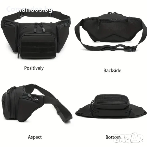 Тактическа чанта за кръст с отделение за оръжие , снимка 3 - Екипировка - 50902829