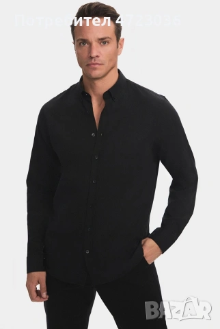 Черна риза June размер S