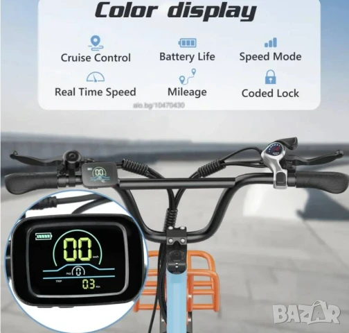 Електрически велосипед/колело HIDOES C6 350W 13AH, снимка 8 - Велосипеди - 51324511