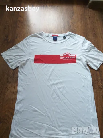 scotch and soda - страхотна мъжка тениска Л, снимка 4 - Тениски - 48540113
