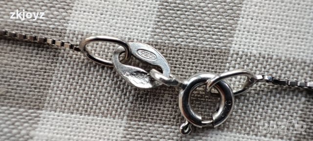 СРЕБЪРНО КОЛИЕ С ЕСТЕСТВЕН КАМЪК 4.41/ ПРОБА 925, снимка 4 - Колиета, медальони, синджири - 43898999