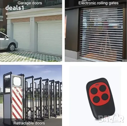 Универсално дистанционно за копиране и клониране на гаражни врати RF предавател 433MHz 4 бутона, снимка 7 - Друга електроника - 50190819