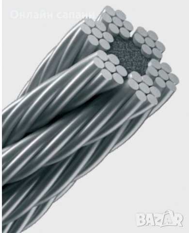 Стоманено въже 6х7+SFC, снимка 2 - Подемници - 28867004