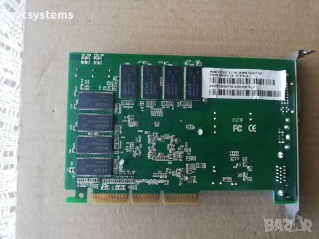 Видео карта NVidia GeForce ExpertVision FX5500 256MB DDR 128bit AGP, снимка 8 - Видеокарти - 39233519