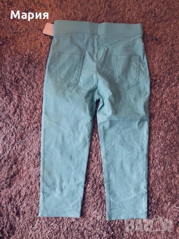 Дамски ластичен панталон-цвят мента, снимка 2 - Къси панталони и бермуди - 33223396