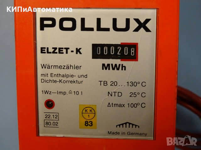 топломер POLLUX ELZET-K Pt 500, снимка 3 - Резервни части за машини - 37826671