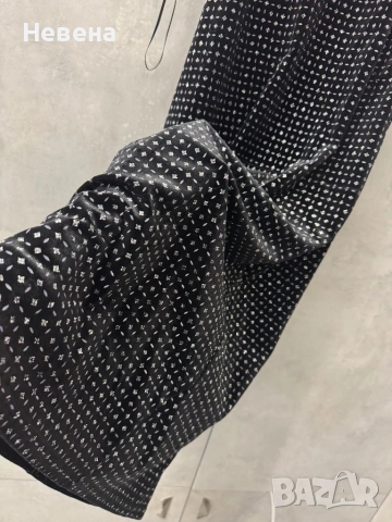 Официална черна блестяща рокля, кадифе, размер L-XL, снимка 4 - Рокли - 51480282