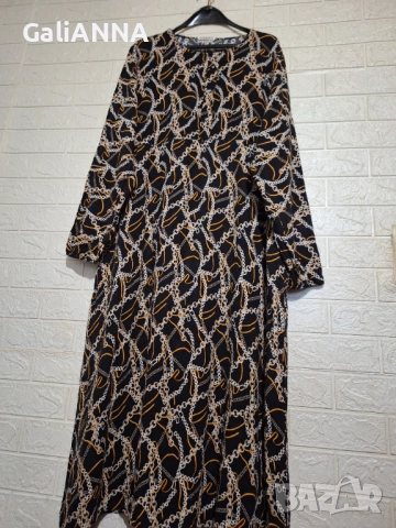 СТРАХОТНА РОКЛЯ ЕФЕКТЕН ДЕСЕН 2XL-3XL, снимка 7 - Рокли - 51476893