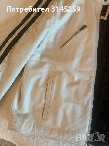 Мъжко кожено яке, снимка 5 - Якета - 52921515
